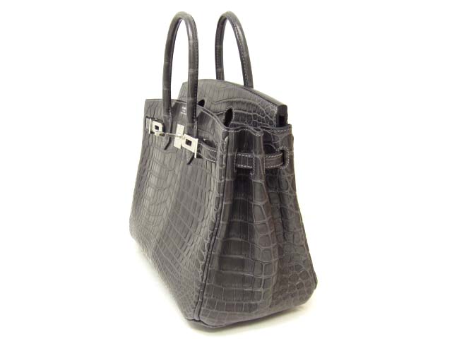 エルメス バーキン25(クロコダイルニロティカスマット/グラファイト)